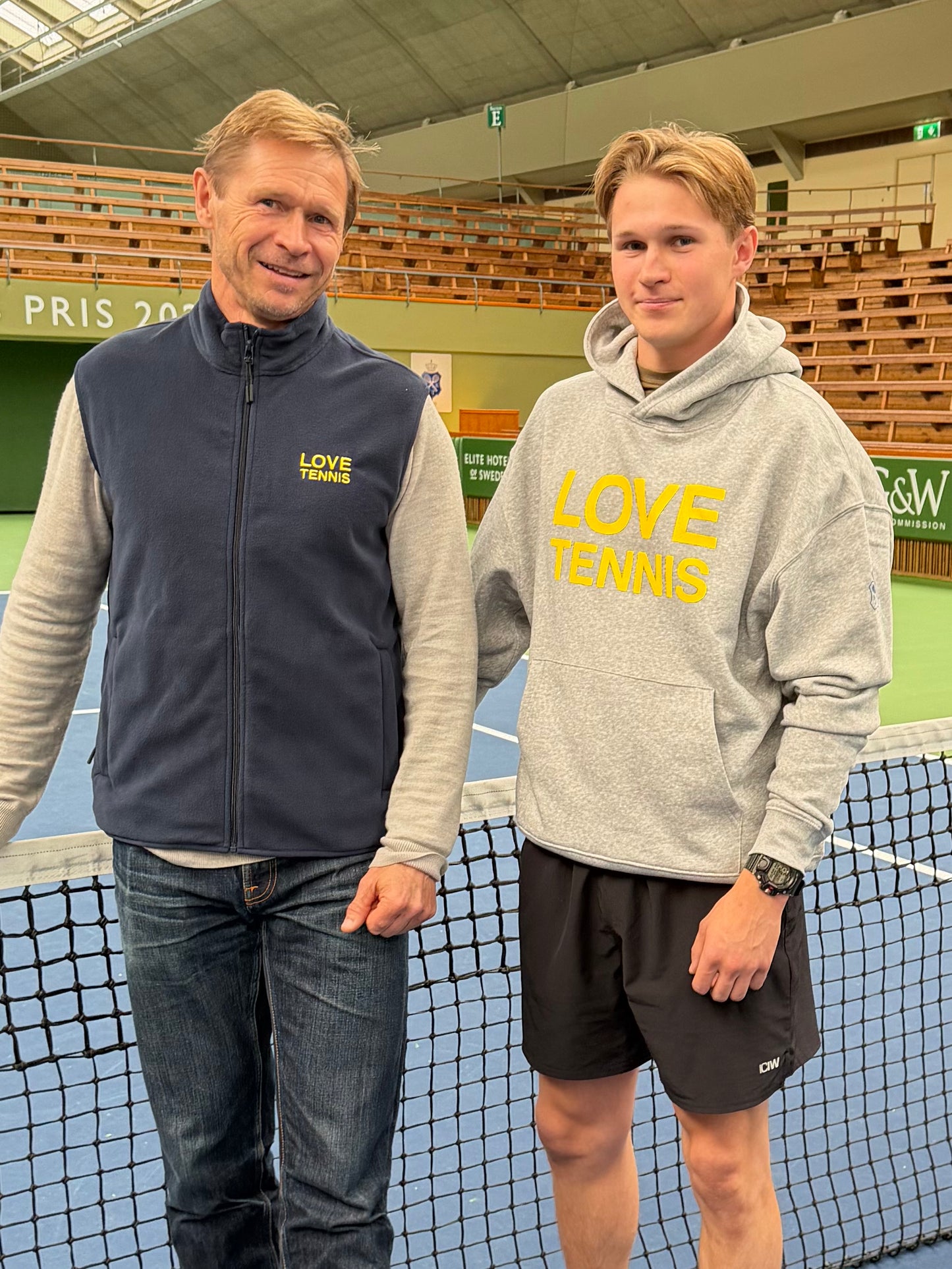 Love Tennis Blue Fleece Vest – Men
